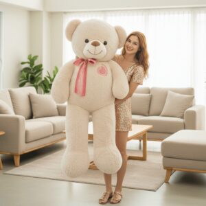 Angora Teddy Bear (120 cm - 47 inches) from Flowers-Thailand