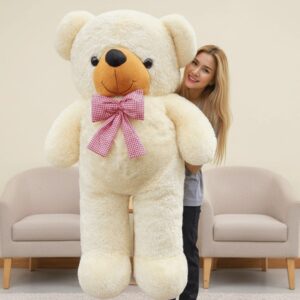 White Teddy Bear Delivery in Thailand from Flowers-Thailand