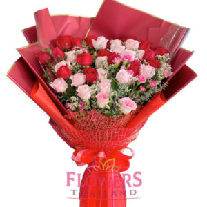 Love and Tenderness (30 Mixed Roses) - Flower Delivery Thailand